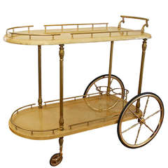 Italian Aldo Tura Bar Cart