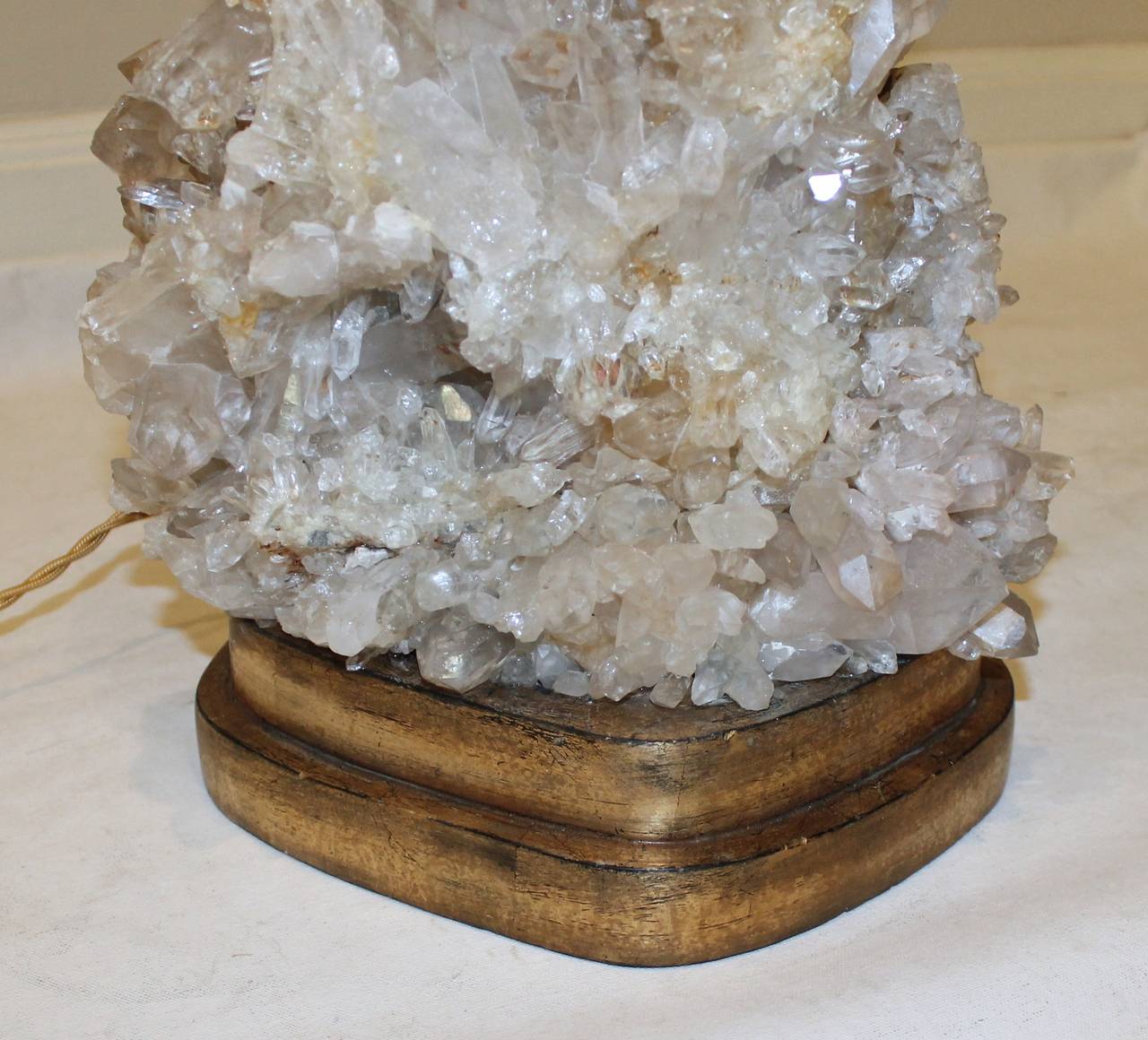 Carole Stupell Quartz Crystal Lamp In Good Condition In Palm Springs, CA