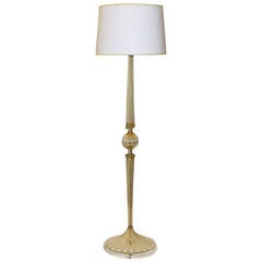 Barovier Murano Gold Glass Floor Lamp