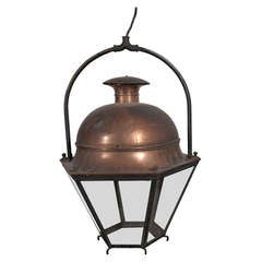 Antique French Copper Lantern