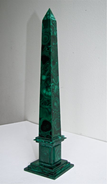 Italian Malachite Obelisk 3