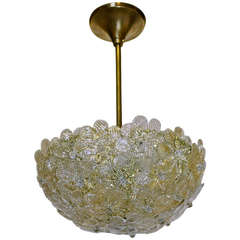 Barovier Murano Glass Floral Light Ceiling Pendant