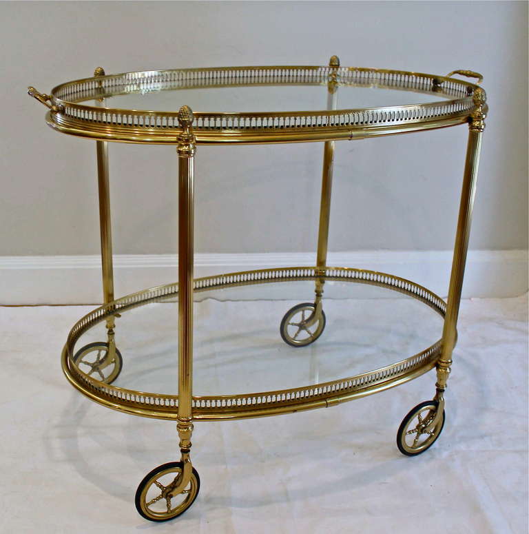 French Brass Bar Cart 6