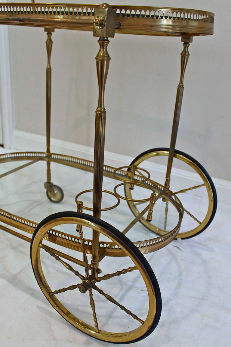 French Brass Bar Cart 2