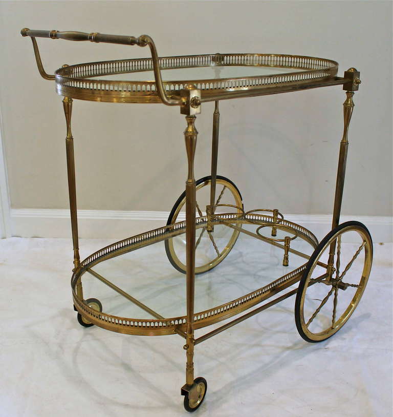 French Brass Bar Cart 6