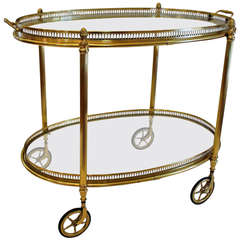French Brass Bar Cart