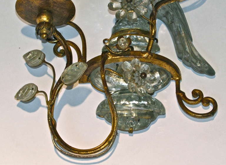 Single Bagues Style Parrot Motif Wall Sconce 2