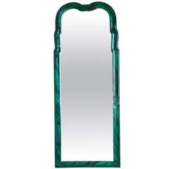 Italian Faux Malachite Wall Mirror