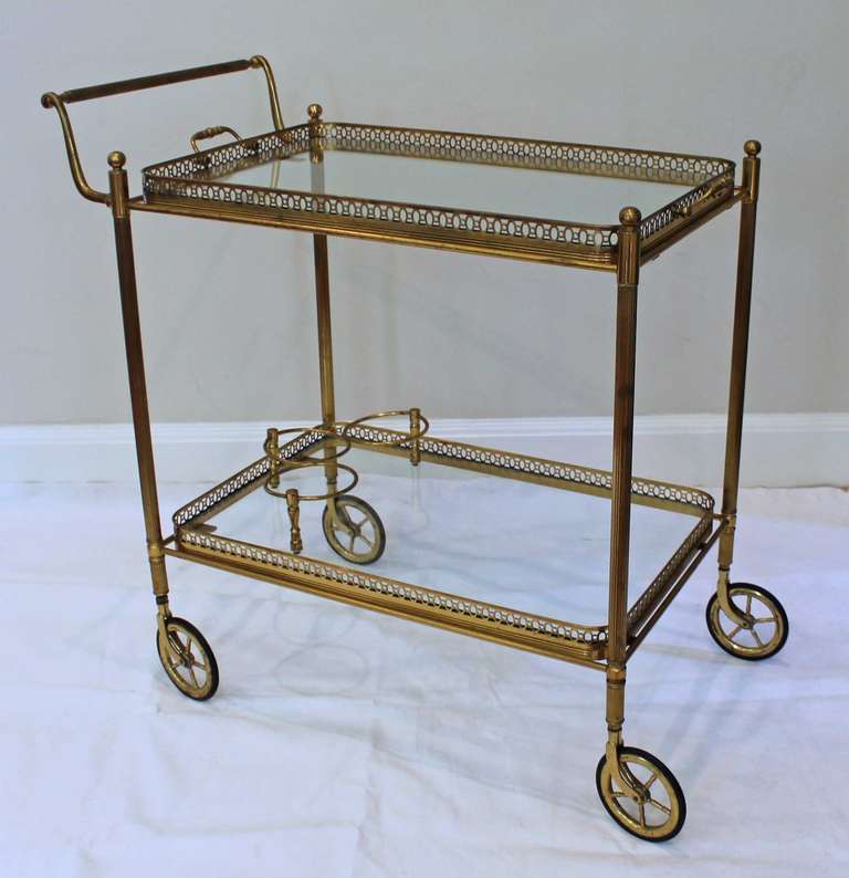 Mid-20th Century French Vintage Bar Cart or Side Table