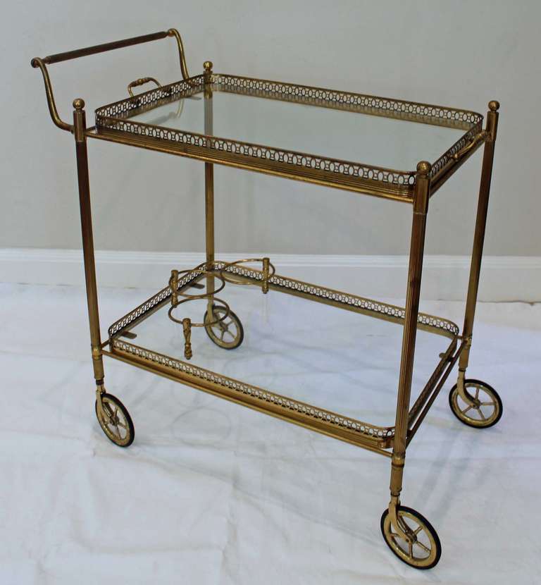 bar cart as side table