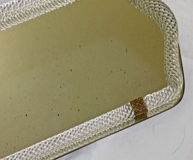 Murano Twisted Glass Rope Vanity Tray 2