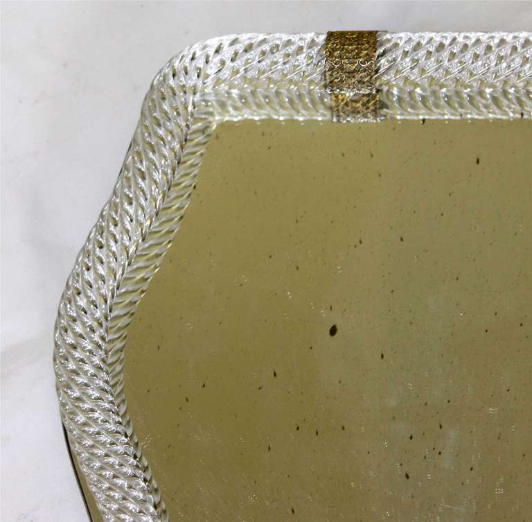 Murano Twisted Glass Rope Vanity Tray 3