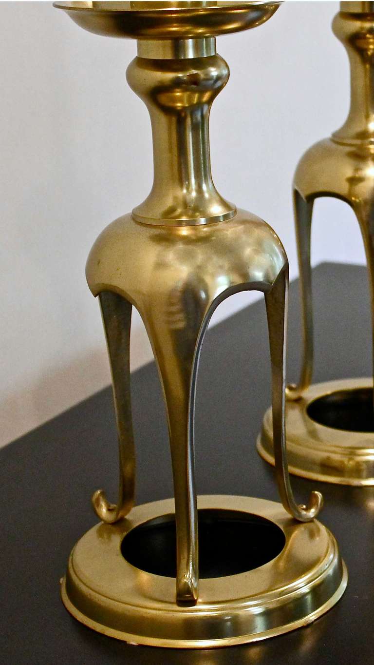 japanese brass candle holder