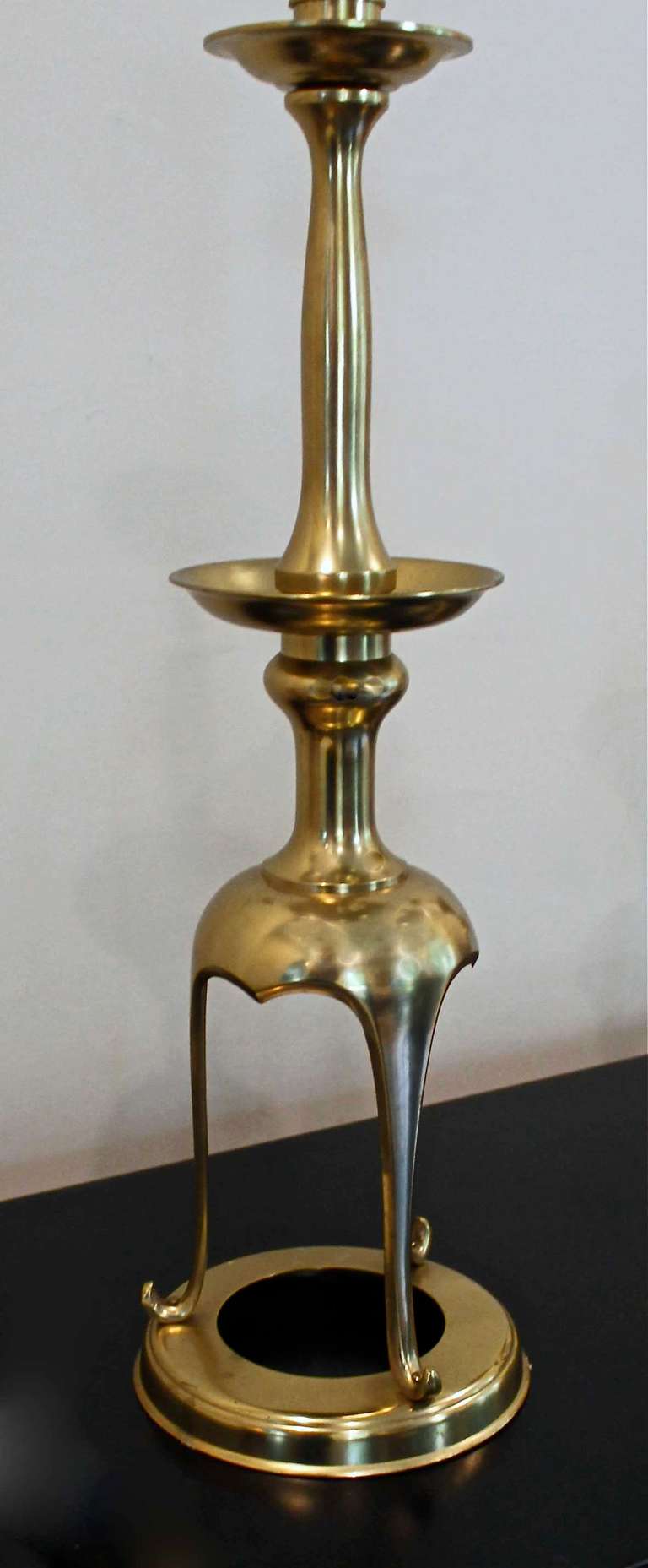 tall brass candle holders