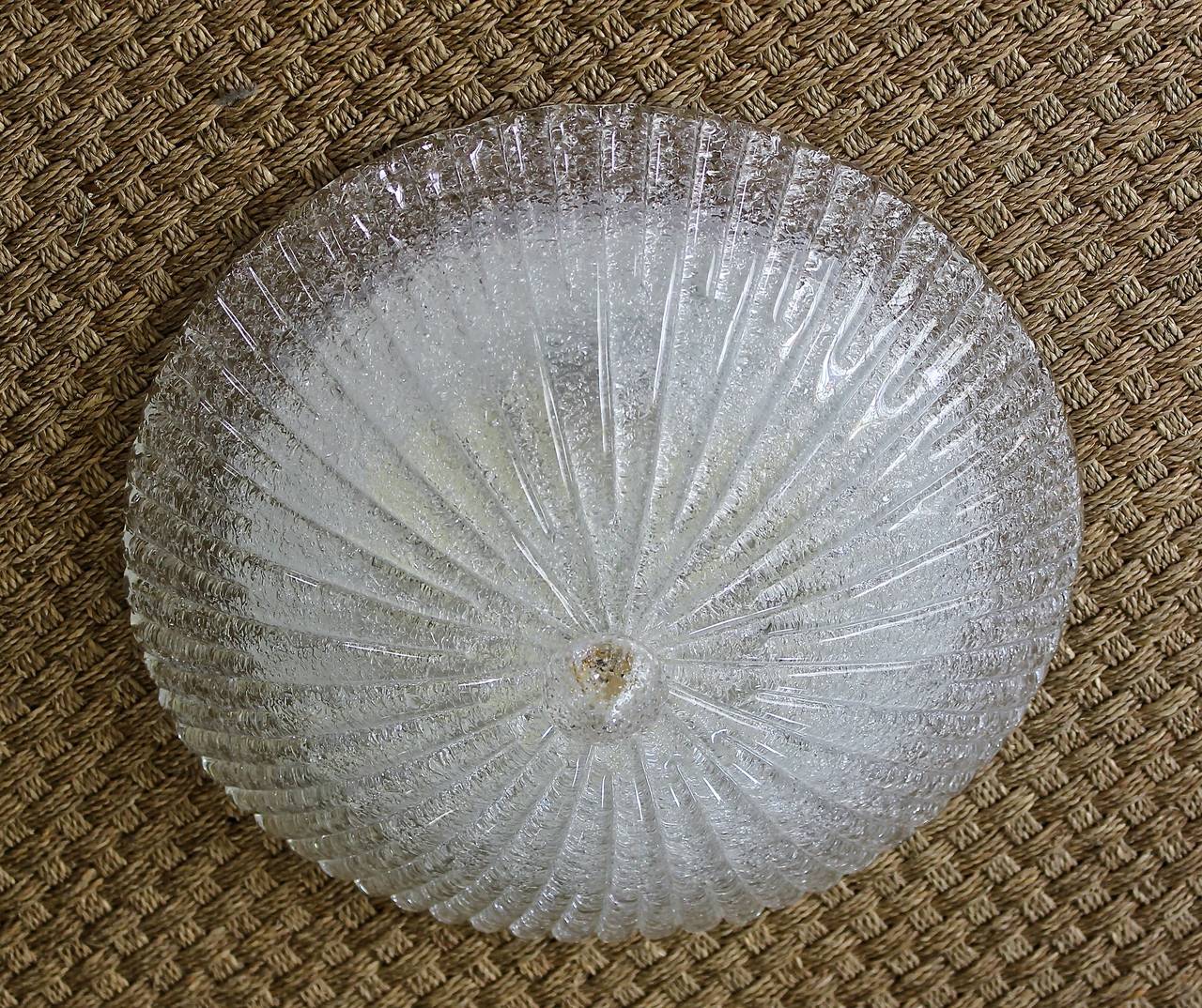 vintage glass flush mount light