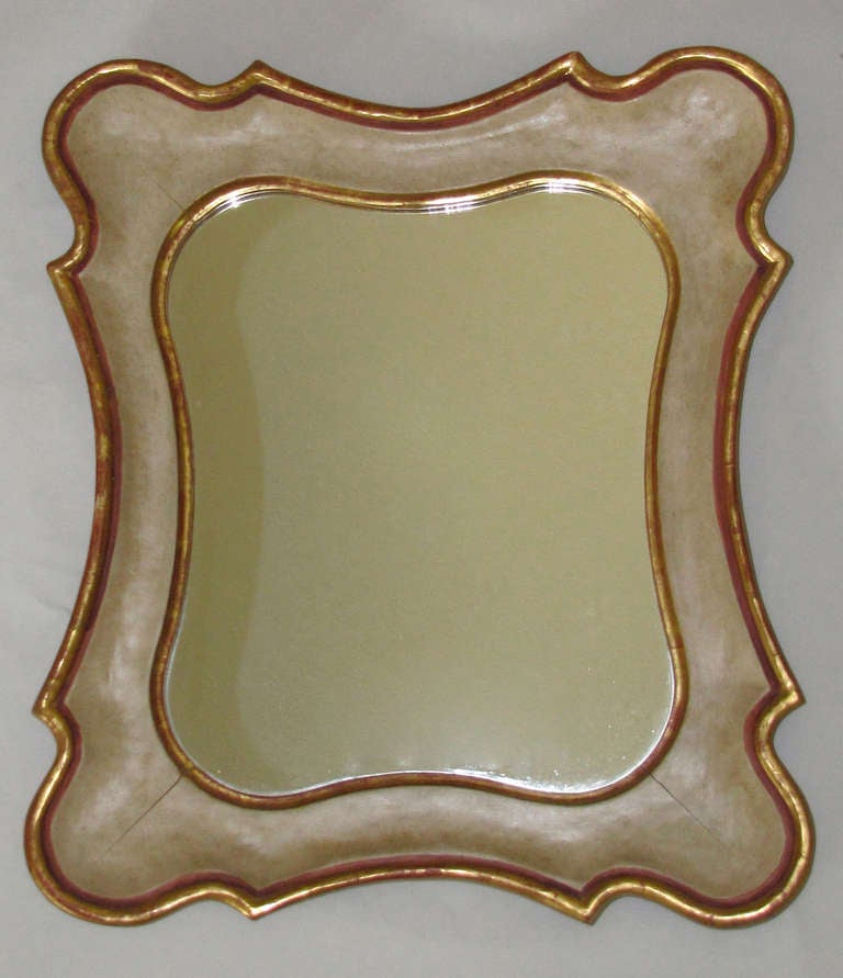 Italian Gilt Painted Wall Mirror 6