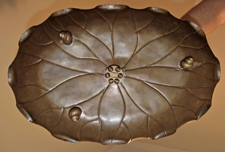 Large Brass Lotus Flower Centerpeice 3