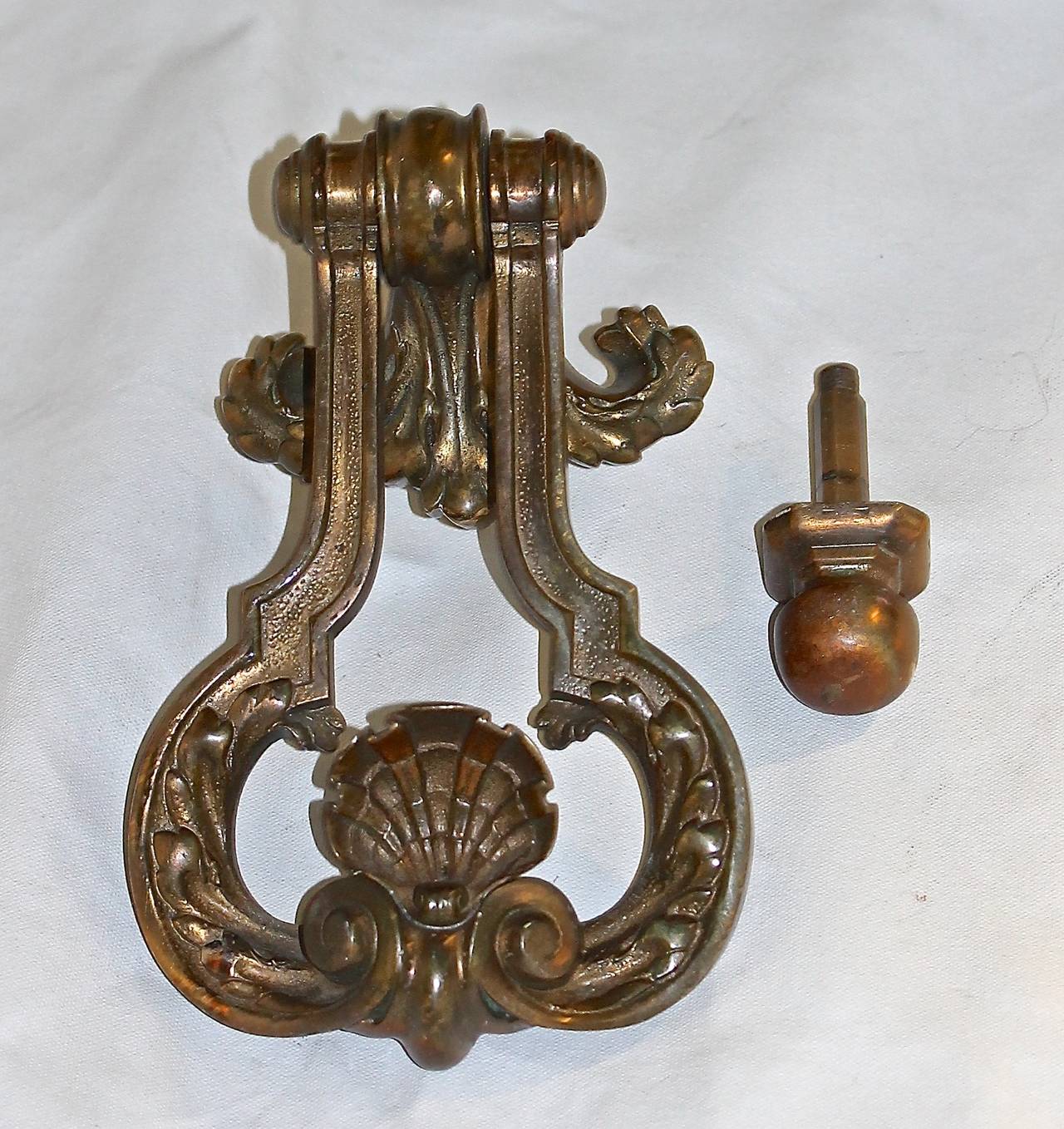 Large French Bronze Door Knocker at 1stDibs
