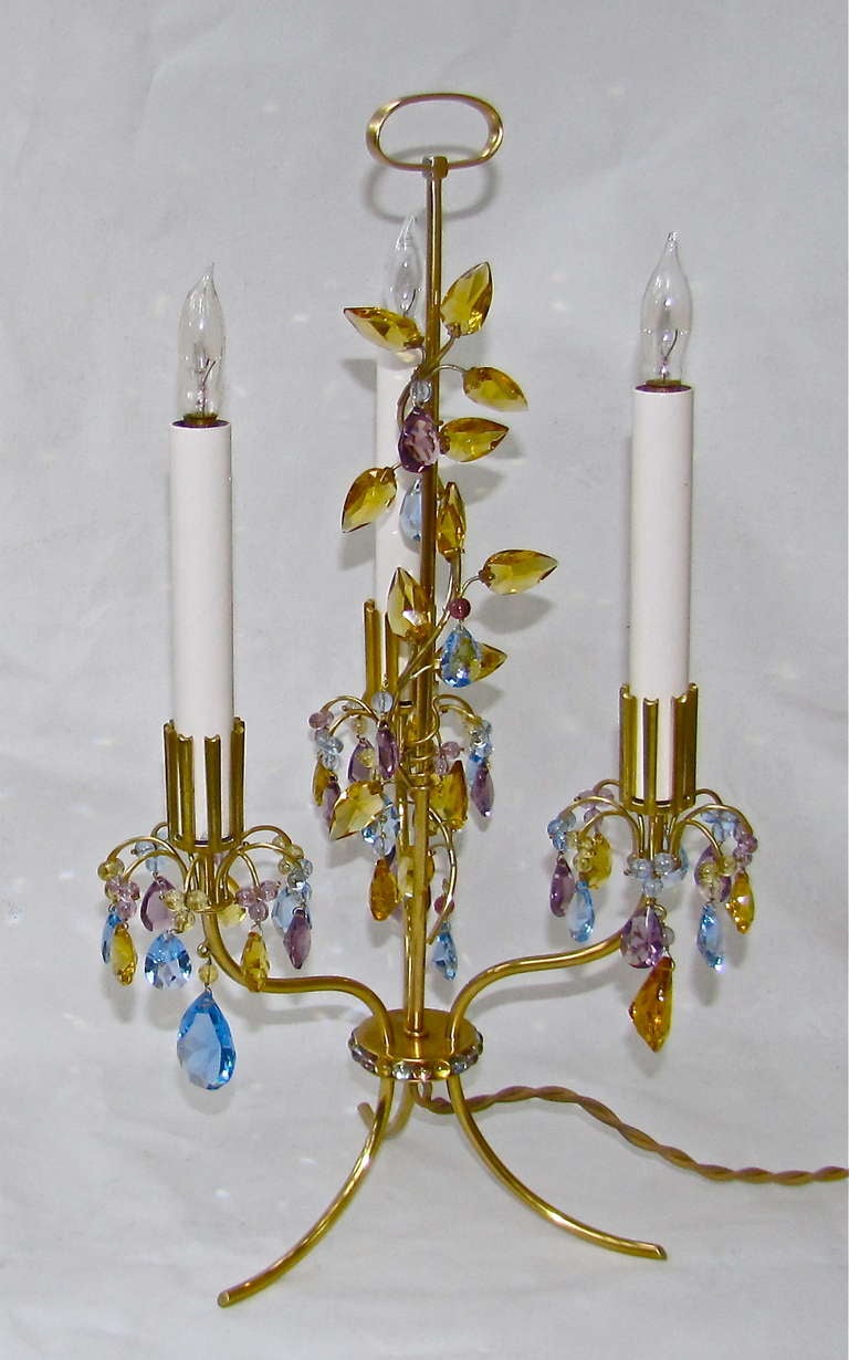 Austrian Rare Pair of Lobmeyr Haerdtl Table Lamps For Sale