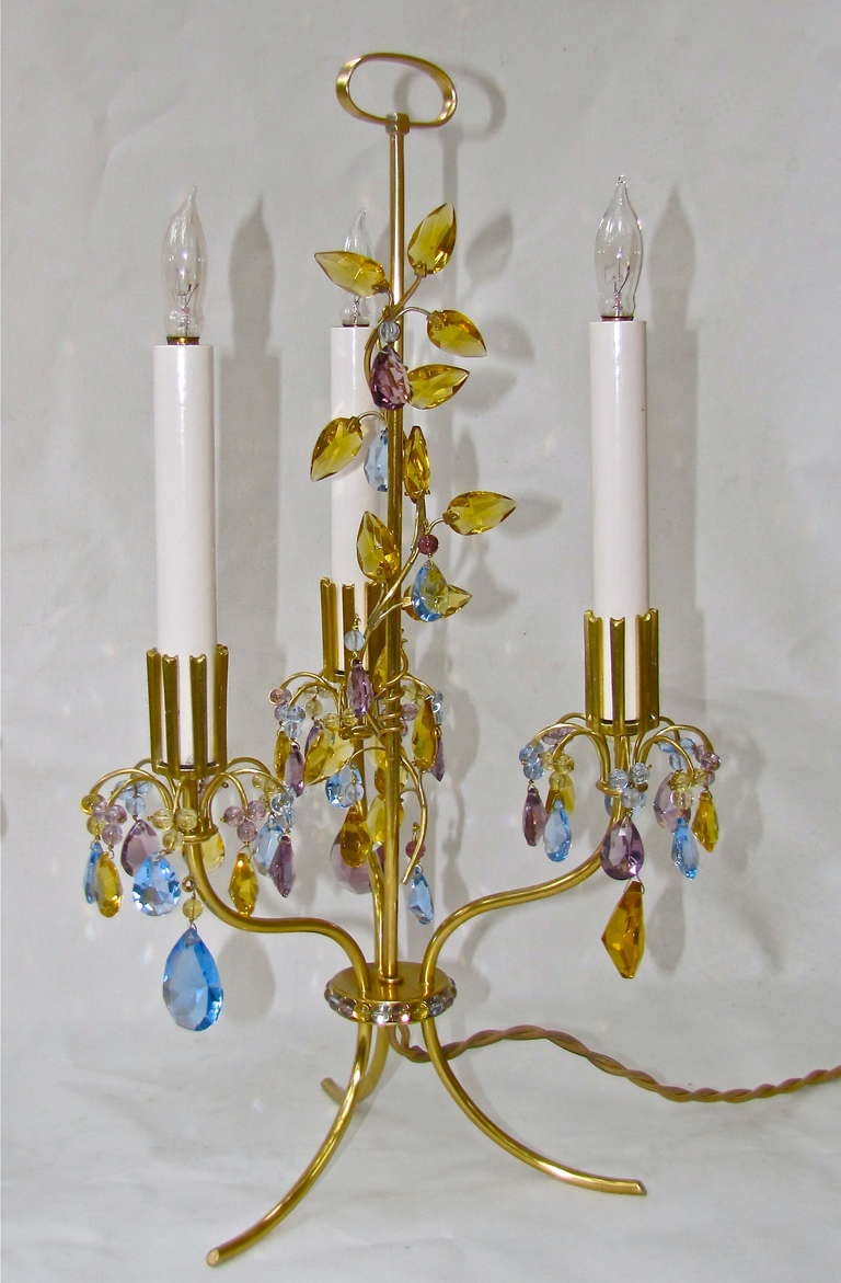 Rare Pair of Lobmeyr Haerdtl Table Lamps For Sale 4