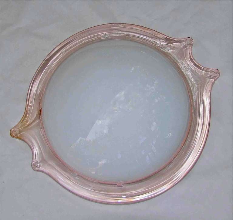 Large Murano Glass Flush Mount Ceiling Light