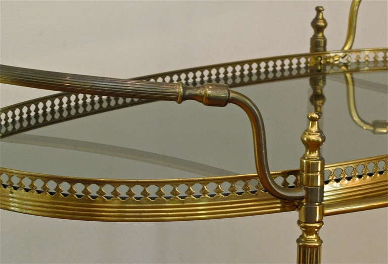 Large French Brass Bar Cart 4