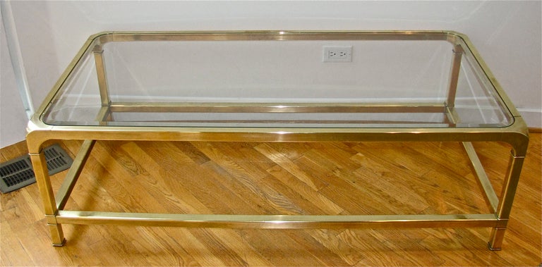 Brass Coffee Table by Mastercraft