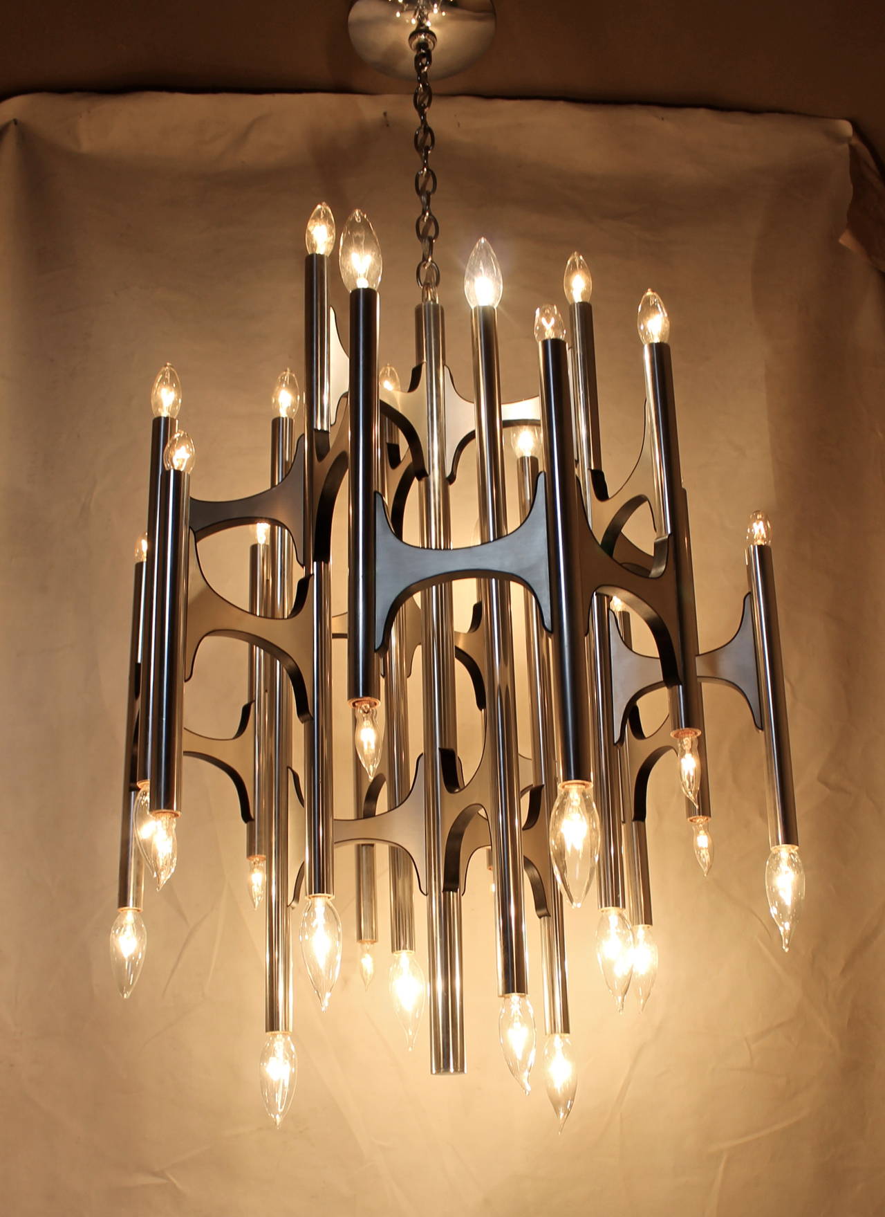 Sciolari Design Sculptural Lightolier Modernist Chandelier 3