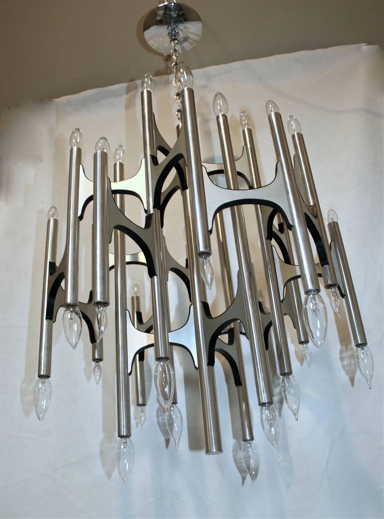 Sciolari Design Sculptural Lightolier Modernist Chandelier 4