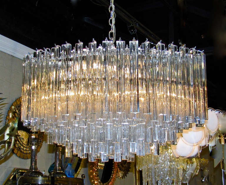 oval chandelier crystal