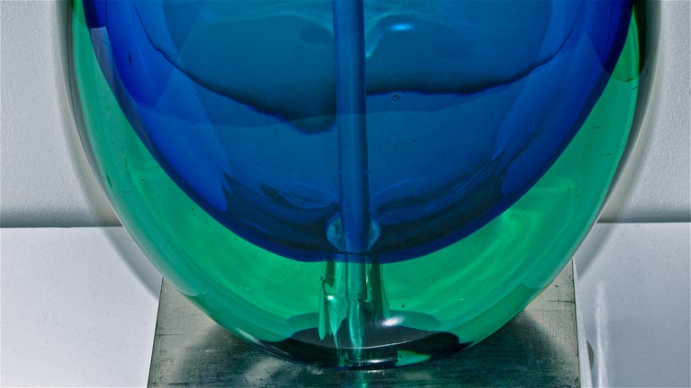 Monumental Flavio Poli for Seguso Murano Glass Table Lamp 2