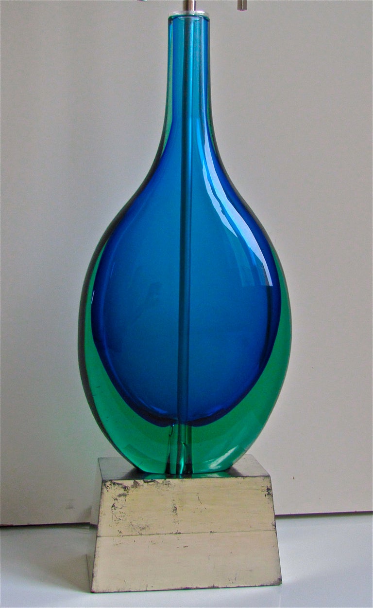 Monumental Flavio Poli for Seguso Murano Glass Table Lamp 3