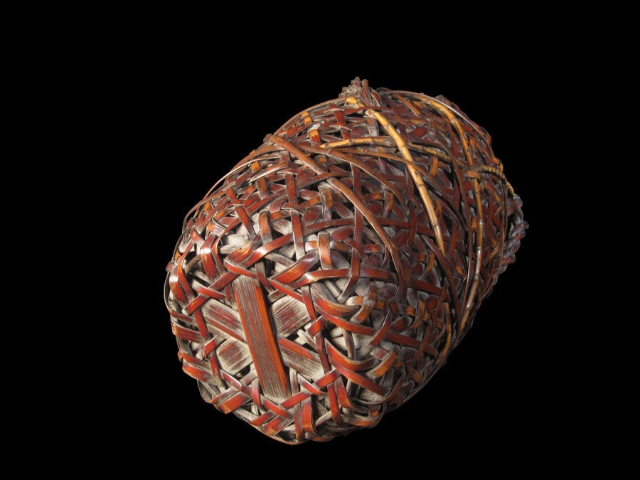 Japanese Hanakago - Large Mixed Bamboo Basket