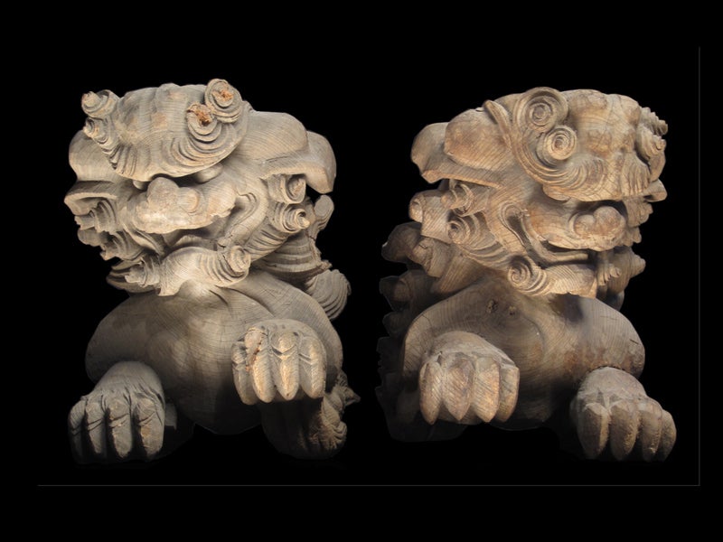 Shi Shi Guardian Lion Carvings