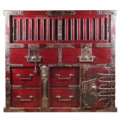 Antique Merchants chest from Mikuni Japan.