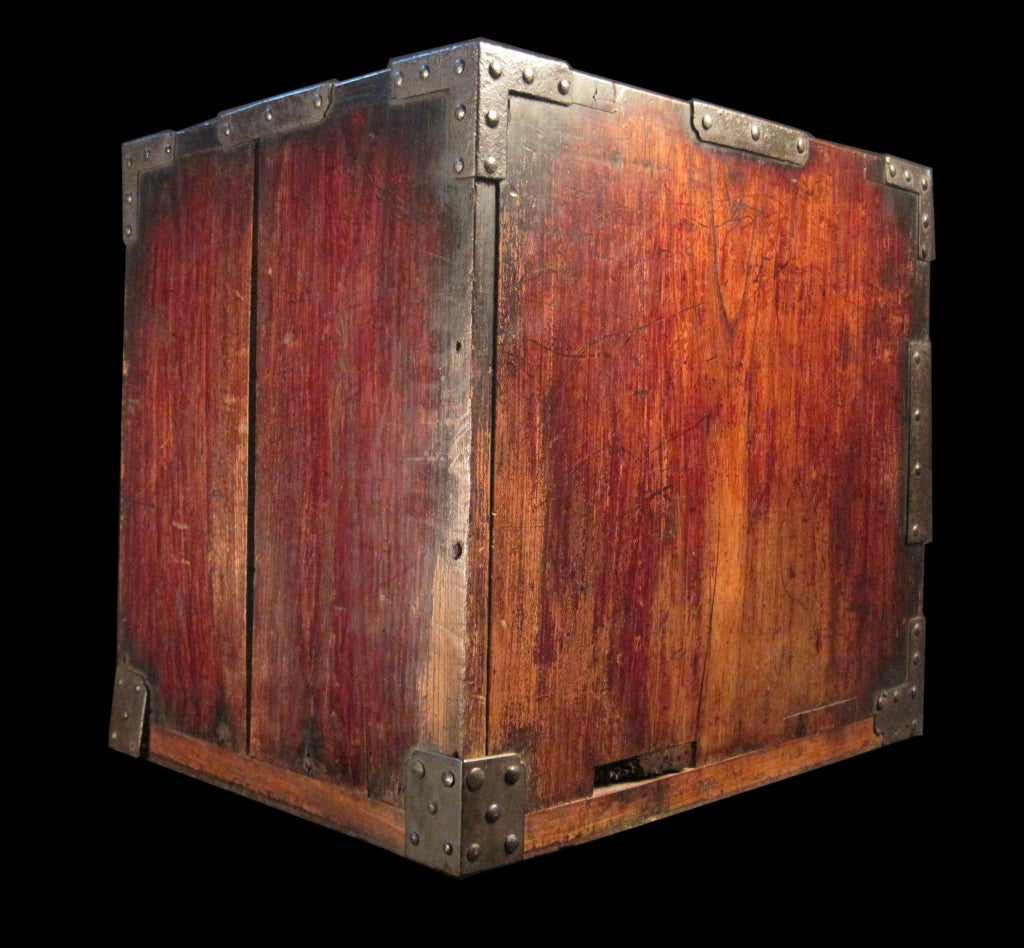 19th Century Large Japanese Sea Captains Chest For Sale