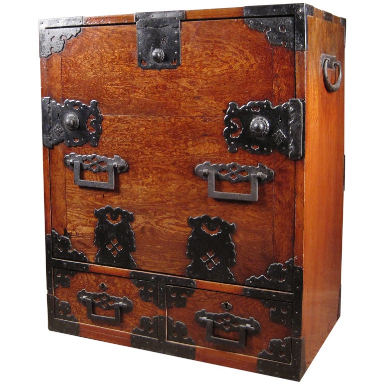 Merchants Chest from Sado Island Japan. For Sale