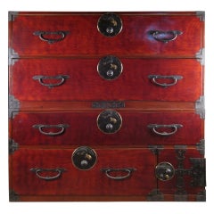 Two Section Clothing Chest from Nihonmatsu Japan