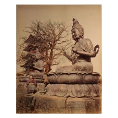 Antique Two Blonze Idols in Asakusa, Tokyo
