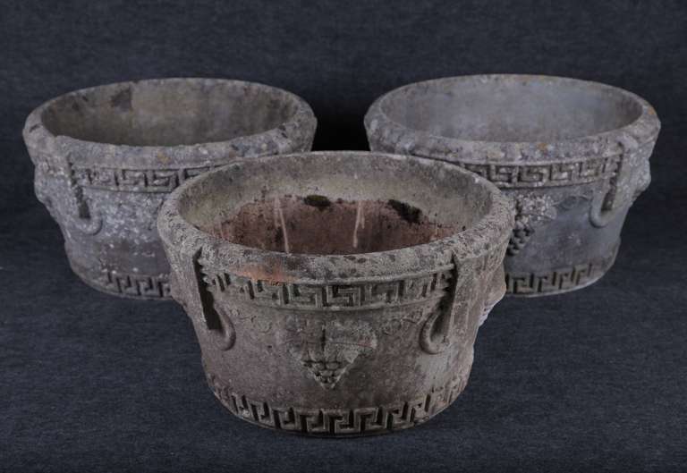 Vintage Cast Stone Planters