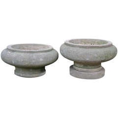 Antique Hand Carved Stone Finials