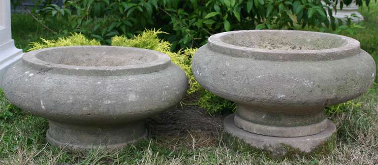 Antique Hand Carved Stone Finials