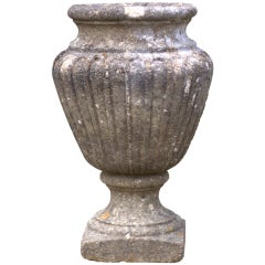 Antique English Cast Limestone Urn