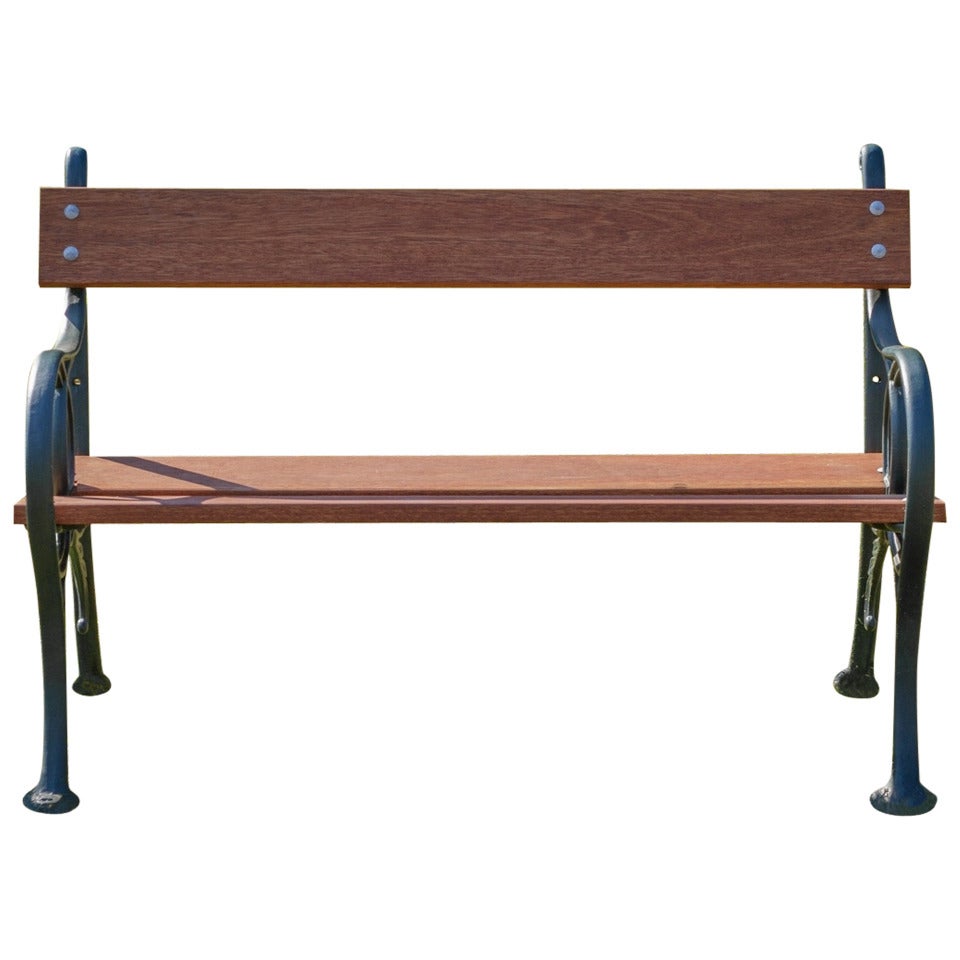 Antique Cast Iron Bench For Sale