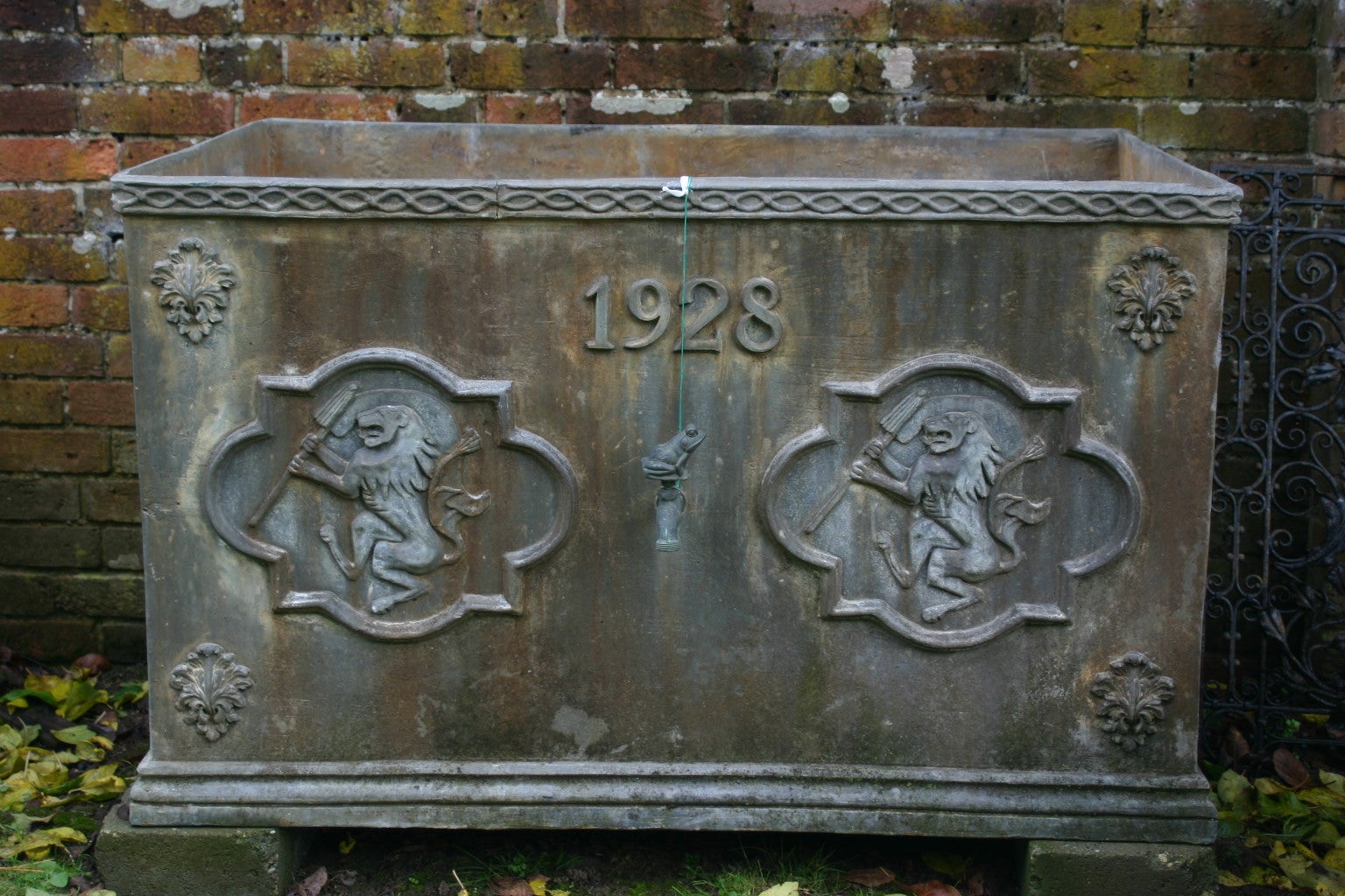 1928 Lead Cistern with Bronze Frog Tap