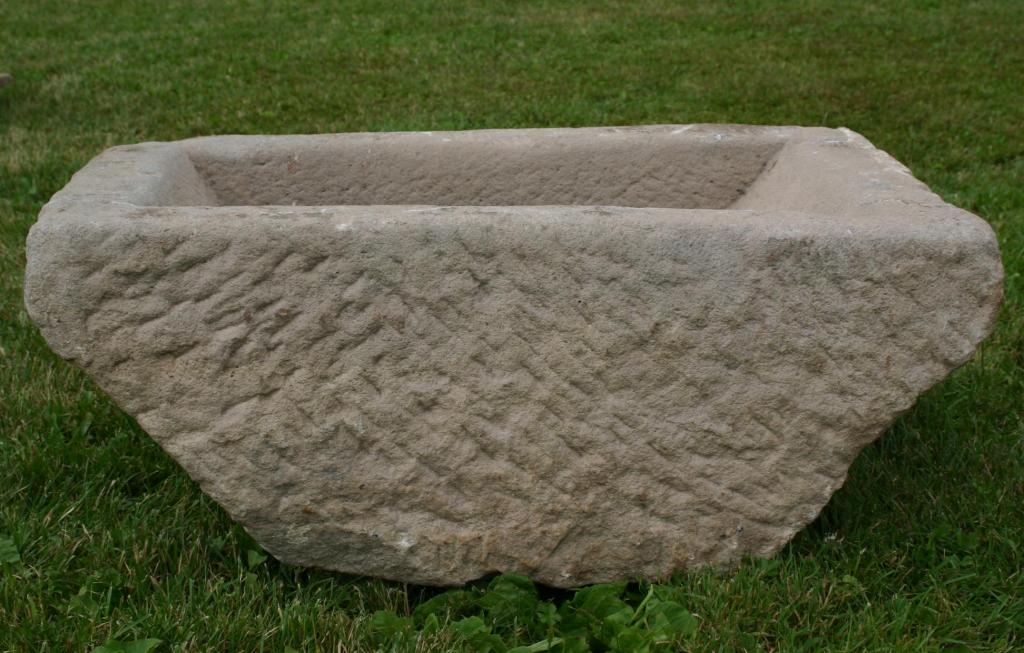 19th Century Angled Stone Trough