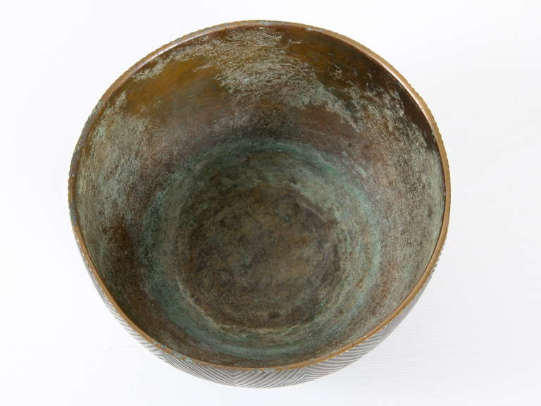 Scandinavian Modern Axel Salto - Bronze Bowl For Sale