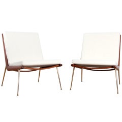 Boomerang Chairs, Pair By Hvidt & Mølgaard