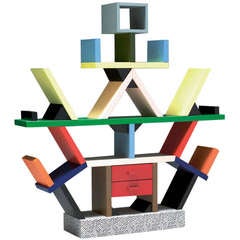 Carlton Bookcase By Ettore Sottsass For Memphis Milano.