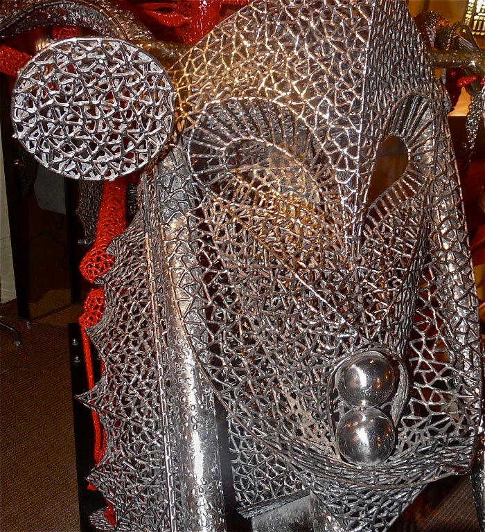 One of a Kind Sculpture of a Ghost Rider by Anacleto Spazzapan